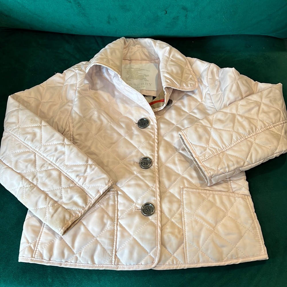 Burberry Pink Quilted Jacket